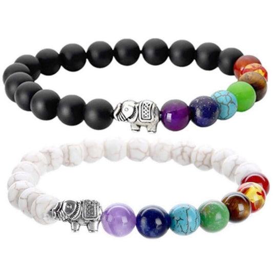 Twin Flame Ultimate Lover Bracelets with Elephant Charm