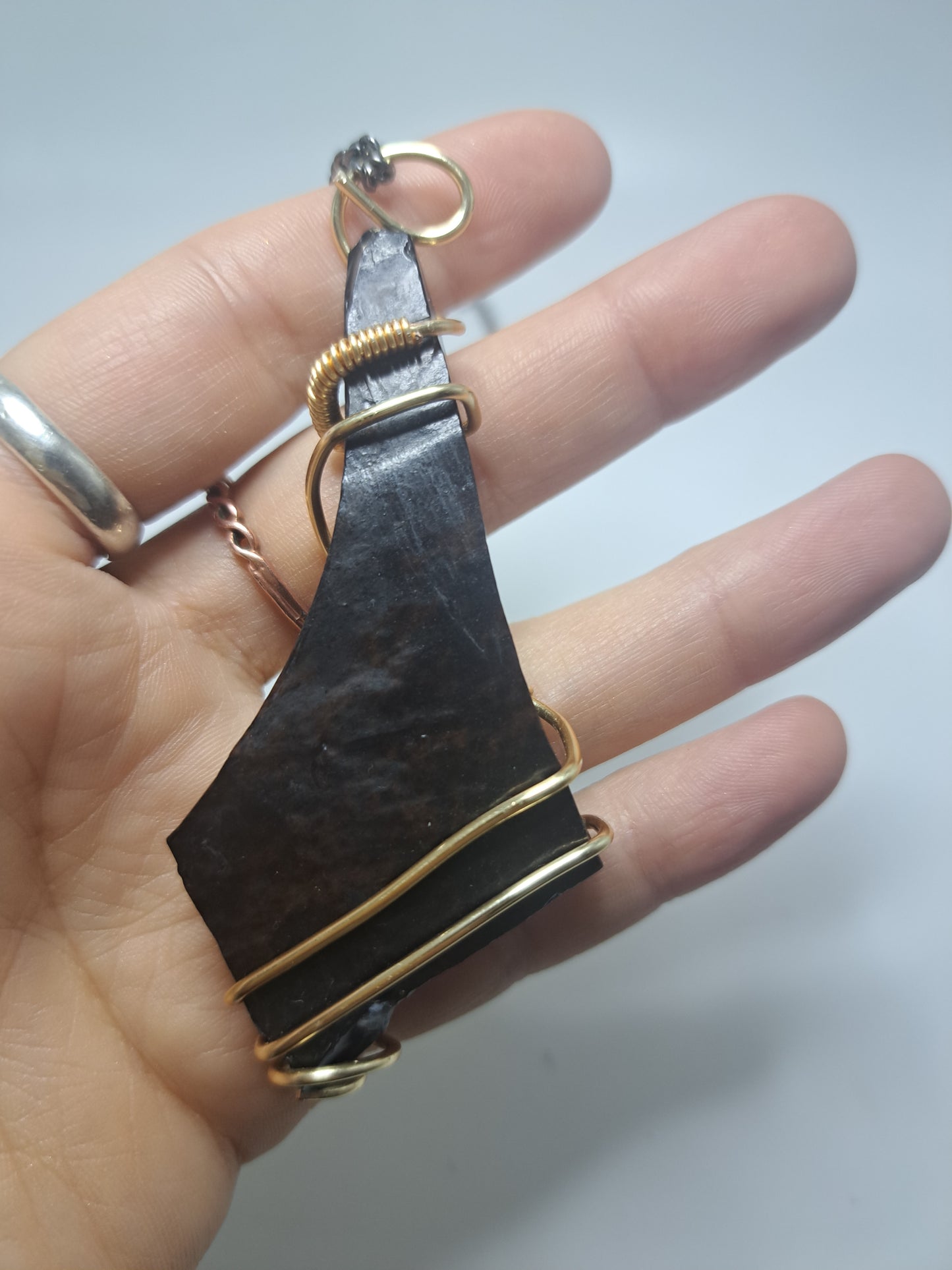 Mahogany Obsidian wrapped