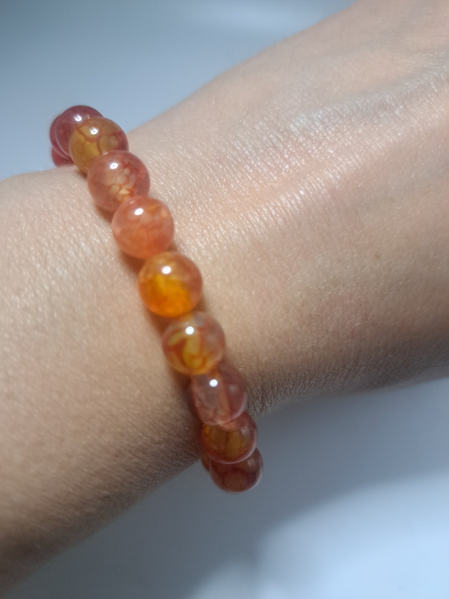 Red dragon agate bracelet