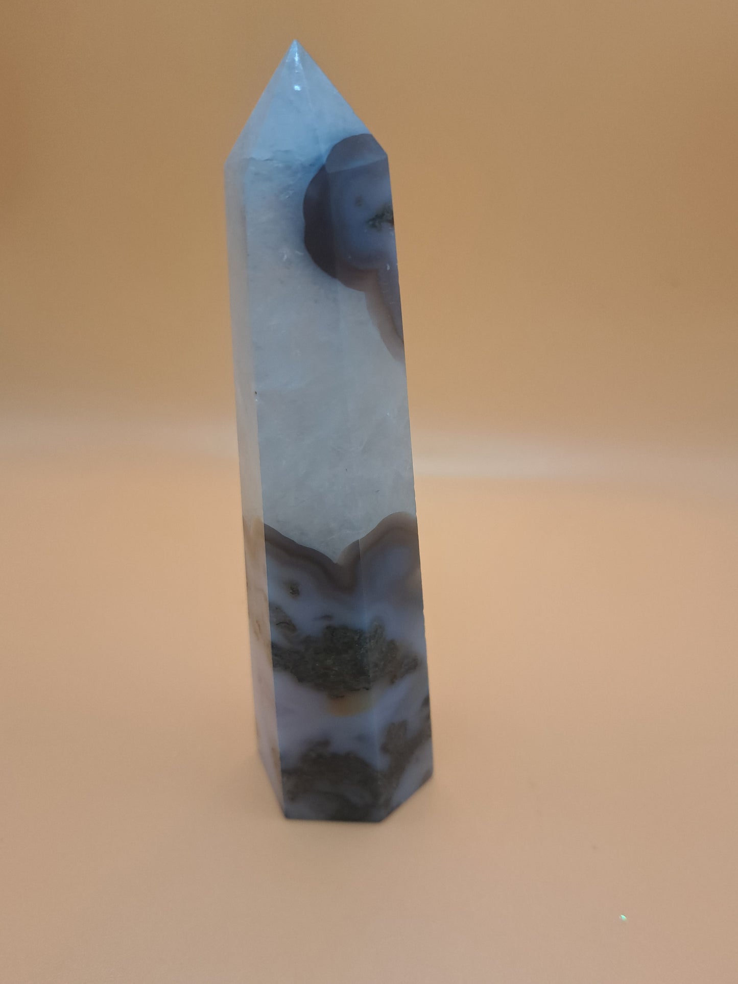 Moss agate tower