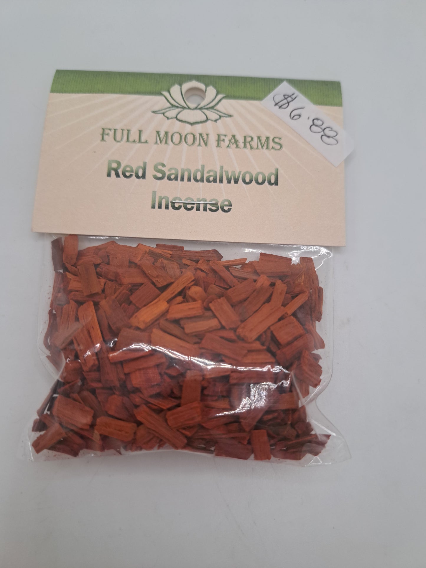 Red sandalwood incense