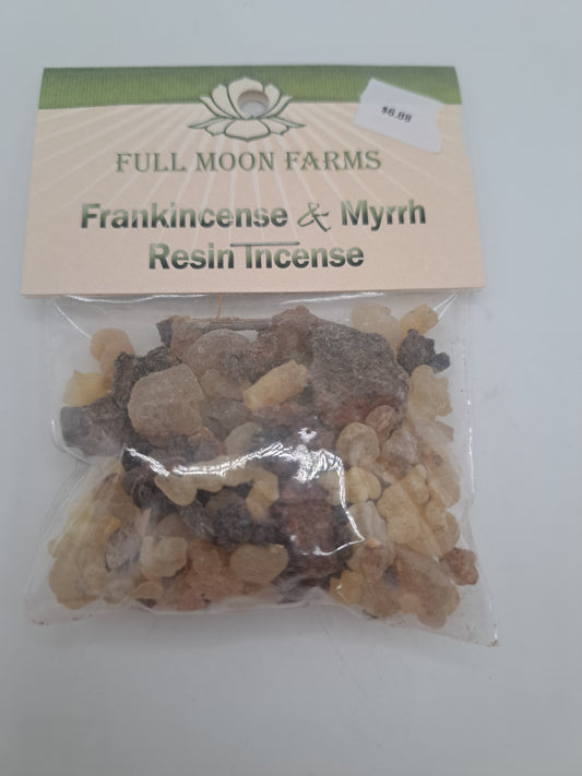 Frankincense myrrh resin incense