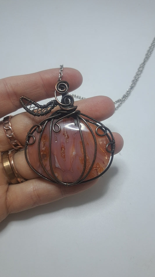 Pumpkin agate