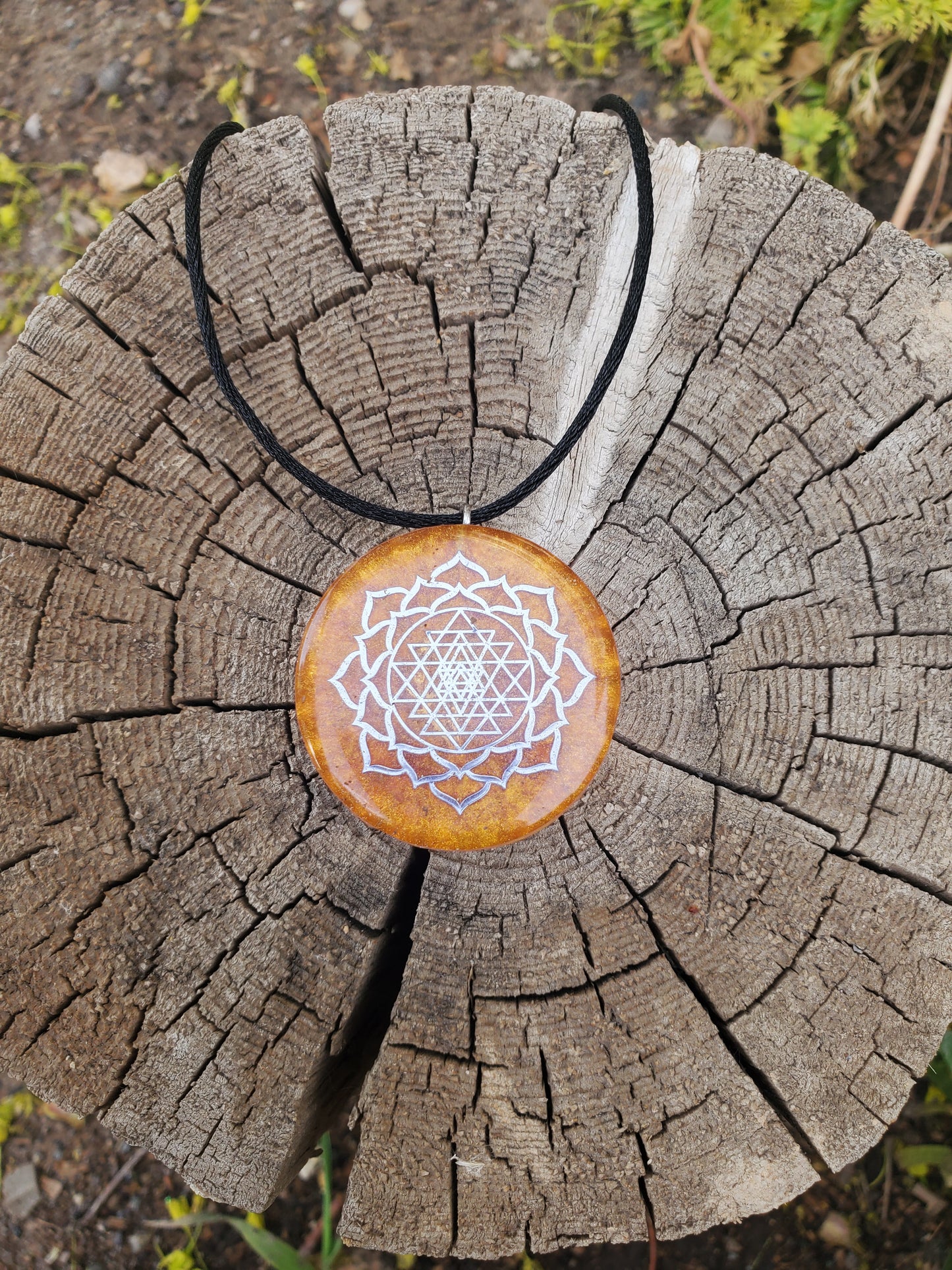 EMF orgone necklace.