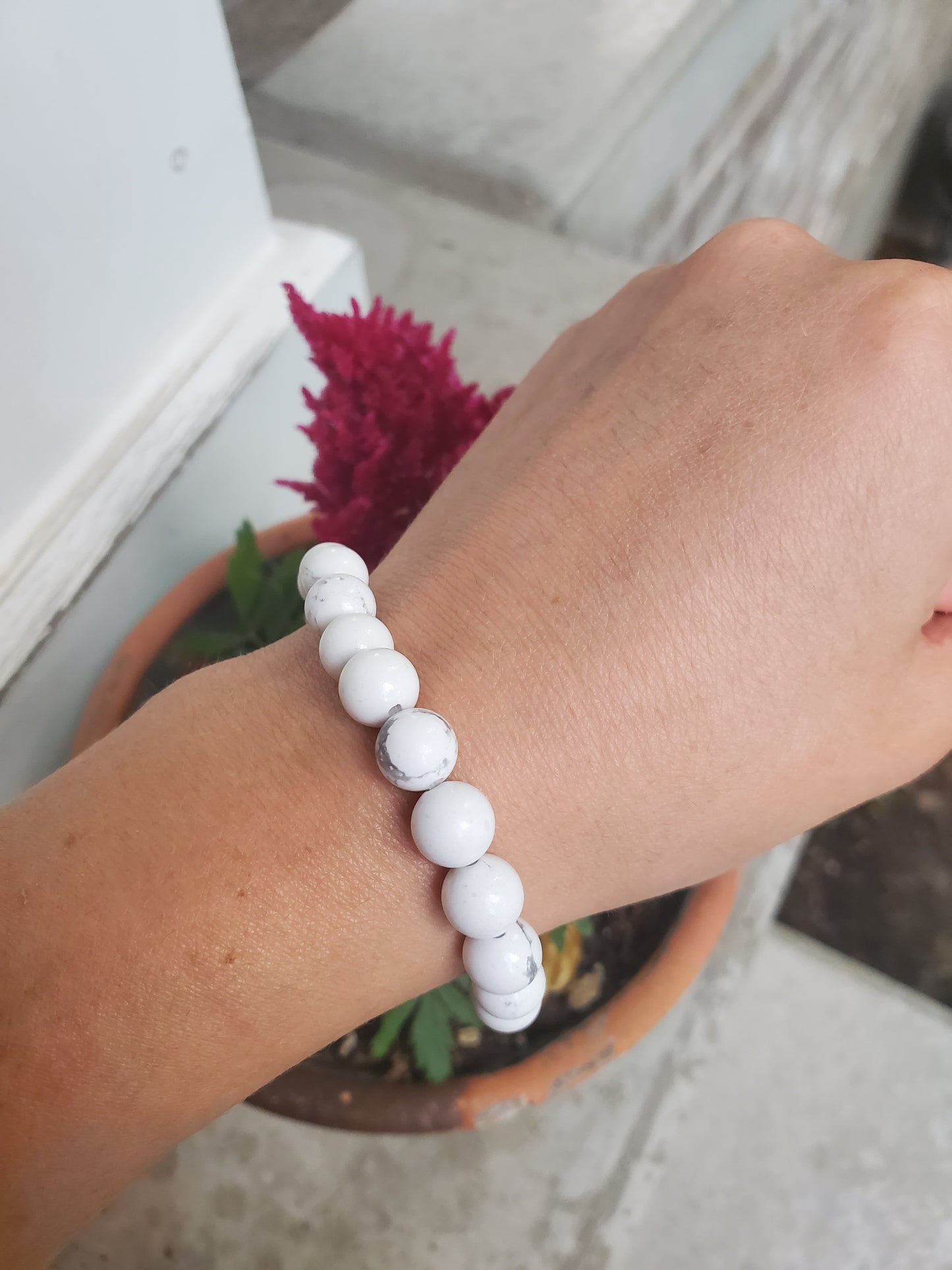 White Howlite Bracelet