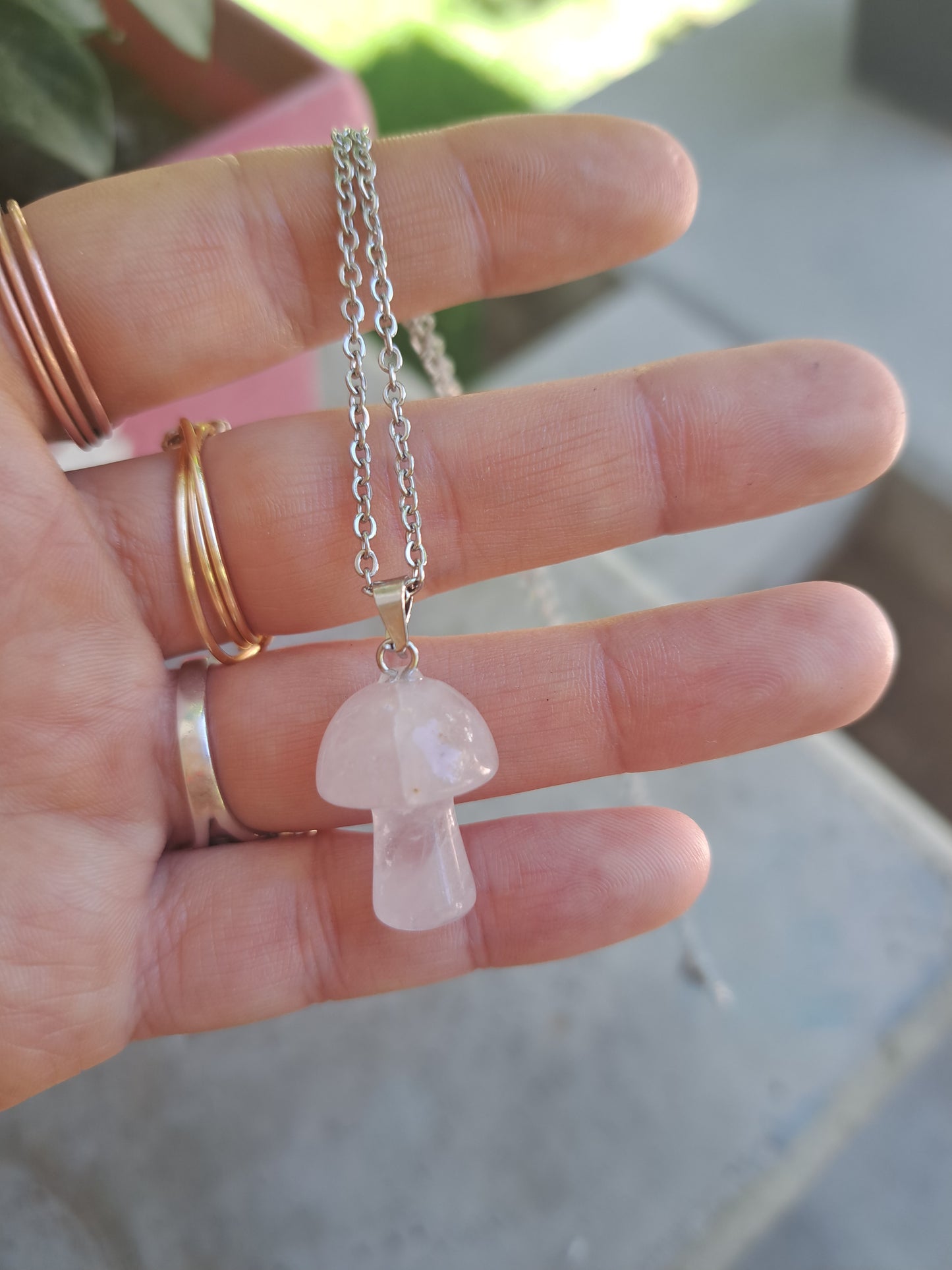 Mushroom Rose Quartz