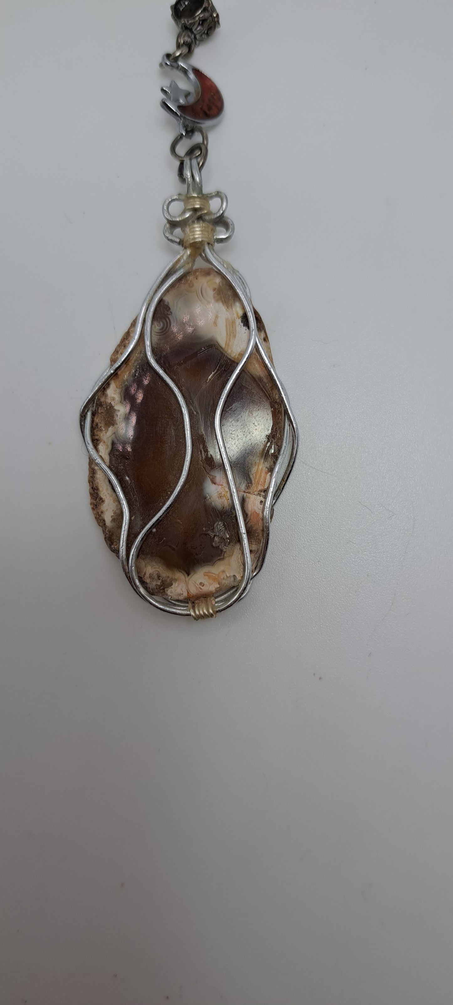 Wrapped Agate with moon