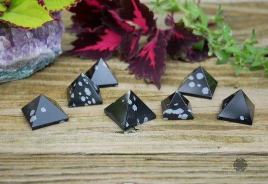 snowflake Obsidian  Pyramids