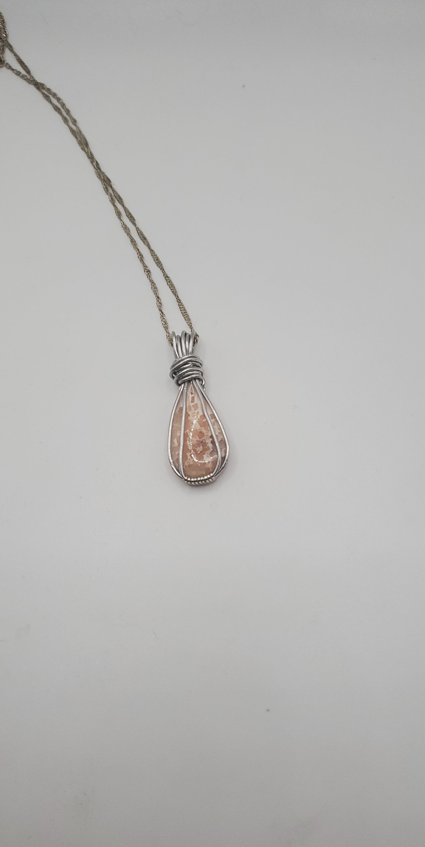 Wrapped (Siliver) Peach  Scolecite