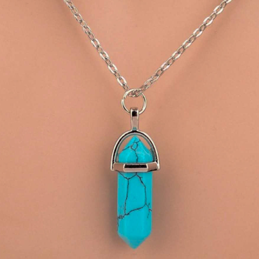 Turquoise Crystal Pendant